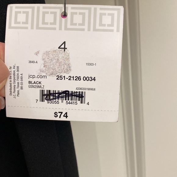 NWT Liz Claiborne Dress Women’s 4 LBD Bell puff sleeves sheath Black Preppy - Picture 8 of 11